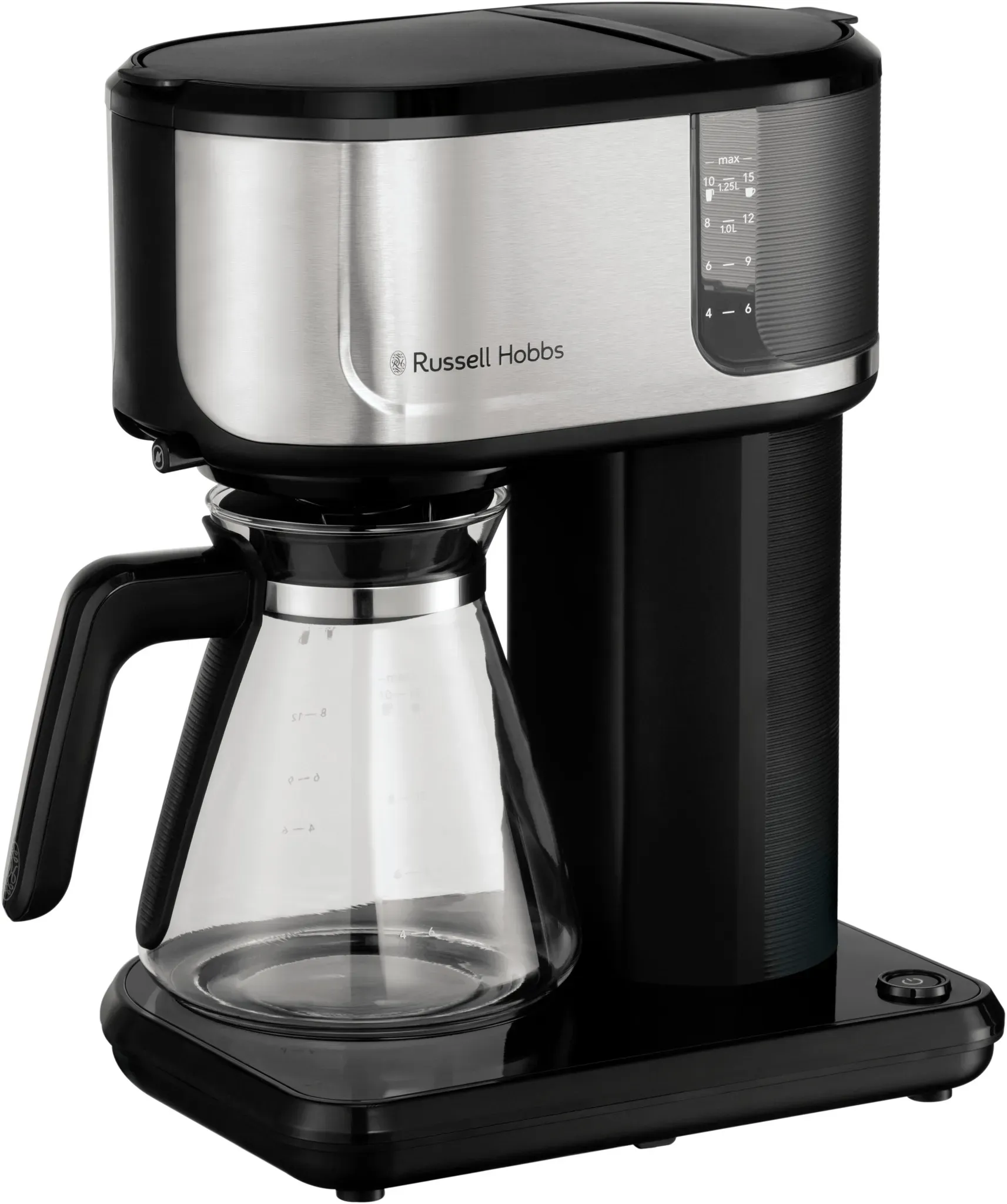 RUSSELL HOBBS Filterkaffeemaschine "Attentiv Black Coffee Bar 26840-56" Kaffeemaschinen Gr. 1,25 l, 10 Tasse(n), schwarz Filterkaffeemaschine