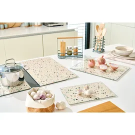 Zeller Herdabdeck-/Schneideplatten-Set Terrazzo 26334 mehrfarbig