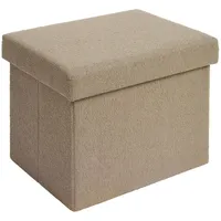 Laleni Sitzhocker Kunststoff 41 x 31 x 31 cm Braun