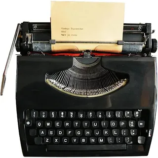 Klassische Nostalgie-Schreibmaschine, traditionelle, tragbare manuelle Schreibmaschine, normaler Gebrauch, Vintage-Schreibmaschine, literarisches Retro-Kollektion, Geschenk für Notizen, Briefe,