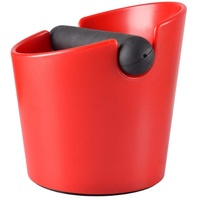 Molinter Abklopfbehälter Kaffeesatzbehälter Ausklopfbehälter Abschlagbehälter für Barista Kaffeesatz Kaffee Tresterbehälter (Stil 2, Rot)