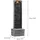Teamson Home Gartenbrunnen mit LED Polyresin schwarz 98 cm