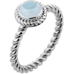 Nenalina Aquamarine Geburtsstein März Boho 925 Silber Ringe   Damen 