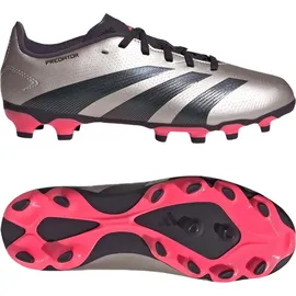adidas Predator League Kids MG Platinum Metallic / Aurora Black / Turbo 38    