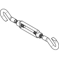 Industrial Quality Supplies DIN 1480 Spannschloss, 3.6 galZn H/H