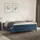 vidaXL Boxspringbett mit Matratze Dunkelblau 160x200 cm) Samt vidaXL,