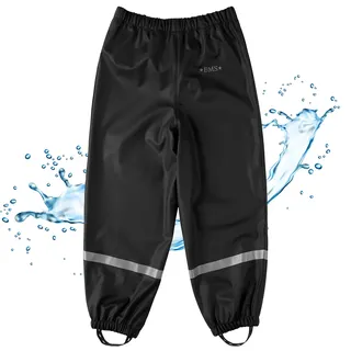 BMS Regenbundhose 100% wasserdicht für Kinder schwarz 92 - 92