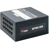 iTek für PC GF750 EVO – 750 W, HDB Hydraulic Dynamic Bearing 12 mm, aktiver PFC-Schutz, Effizienz-Zertifizierung 80 Plus Gold, semi-modulares Free Plug, Giapp Kondensatoren, ITPSEGF750