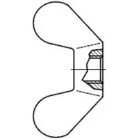 Industrial Quality Supplies DIN 315 Flügelmutter, TG galZn M24