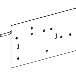 Schneider Electric KSB63EGP KSA Zubehör, Montageplatte für Messtechnik für KSB63SM - 5 Stück