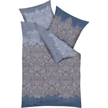 KAEPPEL Indira Feinbiber kobalt 135 x 200 cm + 80 x 80 cm