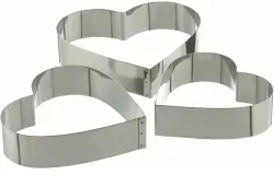 SCHNEIDER Tortenring, Herz 155200 , 180 mm, Höhe: 50 mm