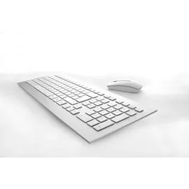 Cherry DW 8000 Wireless Tastatur DE Set weiß/silber