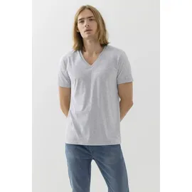MEY Dry Cotton Colour V Neck T-Shirt Graumelliert Large Herren