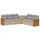 vidaXL Sofa Set 7-tlg. Beige/Grau Loungesofa