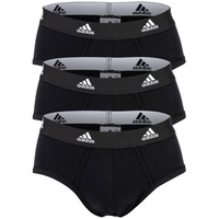 Adidas Comfort Flex Cotton 3-Streifen Slips Black M