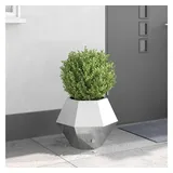 vidaXL Pflanzkübel 50 x 50 x 40 cm Silber
