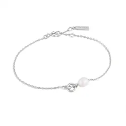 ANIA HAIE - BRACELET - Pearl Link Chain - silver