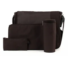 Lässig Casual Messenger Bag Patchwork Choco