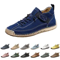 Generisch Outdoorschuhe Herren Wasserdichter Barfuss Schuhe Ergonomischer Wasserdichter & Schmerzlindernder Leder-Barfußschuh Flach rutschfest Barfußschuhe Anzugschuhe Herren Schwarz - 40 EU