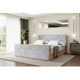 altdecor Boxbett 120 x 200 cm H4 Grau