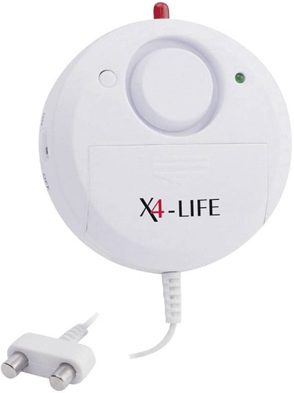 X4-LIFE Wassermelder 120 dB - Wasseralarm - Bewährter Schutz vor Wasserschäden - Inklusive Batterien