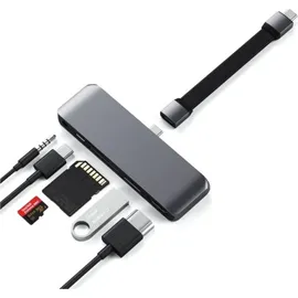 Satechi USB-C Mobile Pro Hub SD Space Grau