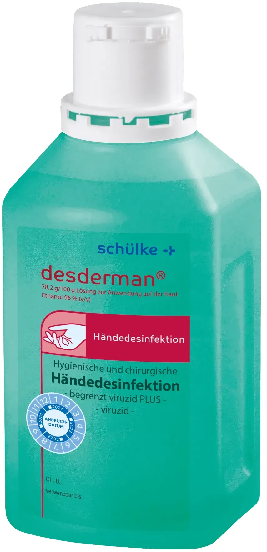 Schülke | desderman | alkoholisches Einreibepräparat | 500 ml Flasche