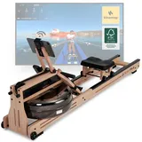 Sportplus Wasserrudergerät aus Eichenholz App-Kompatibilität. FSC®-zertifiziert Einheitsfarbe NO SIZE