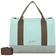 Fritzi aus Preußen Tote Bag Baumwolle Lime/Türkis