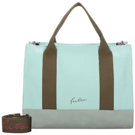 Fritzi aus Preußen Tote Bag Baumwolle Lime/Türkis