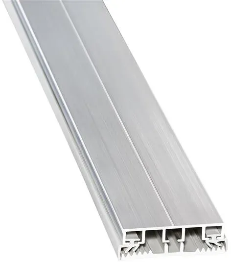Durchschraubprofil universal extra Alu-Gummi bei Überhang – 60 mm breit 7000 mm lang