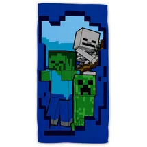 Jerry Fabrics Minecraft Badetuch 70 x 140 cm blau