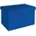 Intirilife Faltbare Sitzbank 49x30x30 cm in OZEAN BLAU - Sitzwürfel