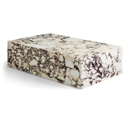 Audo - Plinth Couchtisch low, calacatta viola
