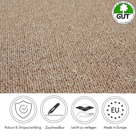 Andiamo Teppichboden Mirabell beige B/L: ca. 200x500 cm pro Stück - Beige