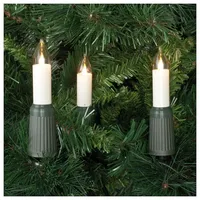 Rotpfeil LED-Weihnachtsbaumkette, klar/elfenbein, LED/E14/3V/0,1W, mit teilbarem Stecker