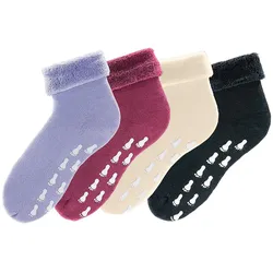 ABS-Socken GO IN Gr. 39-42, bunt Damen Socken Stoppersocken mit Antirutschsohle und Vollfrottee