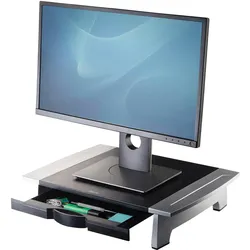 Fellowes Office Suites 71,1 cm (28") Schwarz, Silber Tisch/Bank