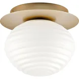 ECO-Light Deckenleuchten »Deckenleuchte RIPPLE«, 1 flammig, Leuchtmittel E27 Leuchtmittel wechselbar, goldfarben