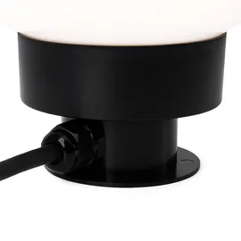 just light. LED Kugelleuchte Erdspieß Gartendeko, weiß, Kabel 5m, E27 Fassung, DxH 20x51 cm, 2er Set