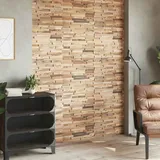 vidaXL Wandplatten 10 Stk. 1,03 m2 Massivholz Teak Altholz