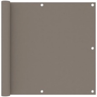 vidaXL Balkon-Sichtschutz Taupe 90x500 cm Oxford-Gewebe