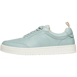 Sneaker N91 "Court W AB Damensneaker", Damen, Gr. 39, blau (mint), Leder, Textil, casual, Schuhe, Turnschuh Leder handgefertigt, sportlicher Freizeitschuh Damen