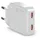SBS GaN ultraflaches 67-Watt-Ladegerät mit zwei USB-C Power Delivery-Anschlüssen, europäischer Stecker - Weiß