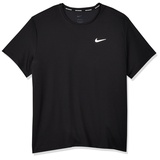 Nike Herren Miler T-Shirt, Black/Reflective Silv, M