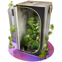 PURPLE LEGACY® Grow-Box 100x100x200 cm für Profis 1680D Oxford mit Wasserschutz | Grow-Tent Zuchtzelt für Hydrokulturen und Indoor-Pflanzen, Grow Tent, Anzuchtzelt Grow Zelt