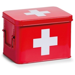 Zeller, Medizin-Box, Metall, rot