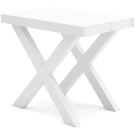SKRAUT HOME Ausziehbarer Konsolentisch 180x90x73cm weiß