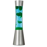 Licht-Erlebnisse Bunte Lavalampe Blau Grün mit Schalter H:39cm SANDRO